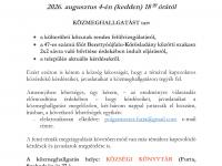 Hírdetmény közmeghallgatásra